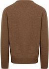 William Lockie V-Neck Lambswool Driftwood Product / Achterkant