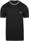 Fred Perry M1588 Twin Tipped T Shirt Black order online | M1588-Q46 | Suitable Lithuania
