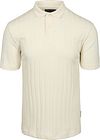Marc O'Polo Knitted Polo Shirt Rib Structure Off White 522227153014-101 order online | Suitable