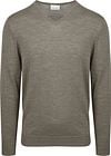 Profuomo Pull-over Col-V Laine Merinos Vert PPVJ30026F-Z commander en ligne | Suitable