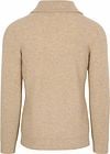 Profuomo Half Zip Pullover Wolle Sand Product / Achterkant