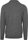 Profuomo Longsleeve Polo Shirt Merino Wool Grey Product / Achterkant