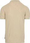 Suitable Respect Polo Shirt Structure Knit Beige Product / Achterkant