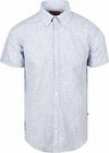 Suitable Short Sleeves Shirt Cotton Slub Stripes Blue order online | SH-SHSL-CO-STBL-25.05 stripe | Suitable Lithuania