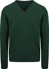 William Lockie V-Neck Lambswool Tartan Dark Green 7092DF-16 Tartan Green order online | Suitable