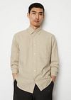 Marc O'Polo Shirt Twill Beige Model / Voorkant