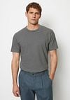 Marc O'Polo T-Shirt Linen Stripes Blue Model / Voorkant
