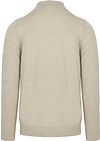Profuomo Longsleeve Polo Laine Merino Beige Product / Achterkant