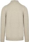 Profuomo Longsleeve Polo Shirt Merino Wool Beige Product / Achterkant