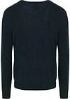 Gant Pullover V-Ausschnitt Wool Blend Navy Melange Product / Achterkant