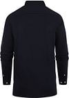 Steppin' Out Overhemd Stretch Piqué Navy Product / Achterkant