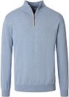 Casa Moda Halfzip Trui Solid Lichtblauw 004410-117 kopen | Suitable