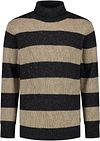 Dstrezzed Rollkragenpullover Wool Mix Streif Anthrazit kaufen | 405518-995 | Suitable