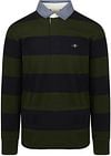 Gant Heavy Rugger Shield Longsleeve Polo Shirt Stripes Navy Green order online | 2004083-360 | Suitable Lithuania