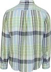 Gant Hemd Leinen Karos Blau Grün Product / Achterkant
