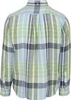 Gant Overhemd Linnen Ruiten Blauw Groen Product / Achterkant