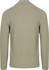 Profuomo Half Zip Pullover Structure Mid Green Product / Achterkant