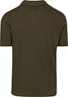 Marc O'Polo Poloshirt Riva Linen Blend Olijfgroen Product / Achterkant