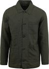 KnowledgeCotton Apparel Overshirt Linen Dark Green 1190004-1068 Burned Olive order online | Suitable