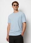 Marc O'Polo T-Shirt Slubs Light Blue Model / Voorkant