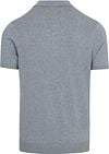 Profuomo Polo Shirt Luxury Knitted Blue Product / Achterkant