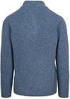 Suitable Half Zip Pullover Tweed Wool Blend Blue Product / Achterkant