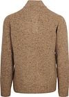 Suitable Half Zip Trui Tweed Wol Blend Beige Product / Achterkant