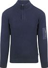 Suitable Mou Pull Demi-Zip Bleu Foncé commander en ligne | RSP-24PUMOUZ-NA | Suitable Luxembourg