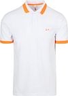 Sun68 Polo Shirt Big Stripe Fluo White order online | A35121-01 | Suitable Lithuania