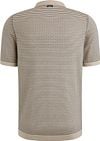 Vanguard Knitted Polo Shirt Print Beige Product / Achterkant
