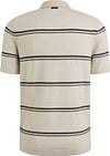 Vanguard Knitted Polo Shirt Stripes Beige Product / Achterkant