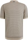 Vanguard Knitted Poloshirt Impression Beige Product / Achterkant
