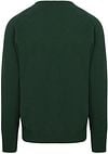 William Lockie V-Ausschnitt Pullover Lammwolle Tartan Dunkelgrün Product / Achterkant