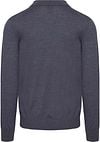 King Essentials The Robert Long Sleeve Polo Shirt Merino Anthracite Product / Achterkant