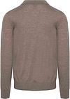 King Essentials The Robert Long Sleeve Polo Merino Marron Product / Achterkant
