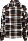 KnowledgeCotton Apparel Overshirt Donkerblauw Geruit Product / Achterkant