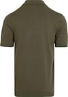 No Excess Knitted Poloshirt Olijfgroen Product / Achterkant