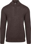 Profuomo Half Zip Pullover Merino Wool Dark Brown PPVJ30003G-H2 order online | Suitable