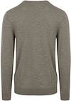 Profuomo Pullover V-Neck Merinowolle Grün Product / Achterkant