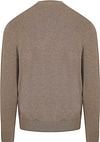 Profuomo Pullover Luxury Basic Taupe Product / Achterkant