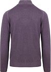 R2 Half Zip Pullover Merino Wool Purple Product / Achterkant