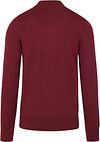 State Of Art Half Zip Wool Mix Bordeaux Red Product / Achterkant