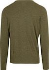Steppin' Out Pullover Cotton Cashmere V-Neck Olive Green Product / Achterkant