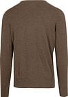Steppin' Out Pullover Cotton Cashmere V-Neck Taupe Melange Product / Achterkant