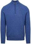 Suitable Half Zip Pullover Wool Blue LMBS-Z-23 kl 242 mid blue order online | Suitable