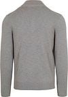 Suitable Slub Yarn Half Zip Pullover Grau Product / Achterkant