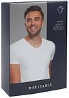 Suitable Vitasu T-Shirt V-Neck White 4-Pack Verpakking
