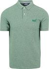 Superdry Piqué Poloshirt Melange Groen M1110343A-5EE kopen | Suitable