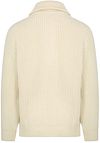 Armor-Lux Camionneur Half Zip Sweater Wool Ecru Product / Achterkant