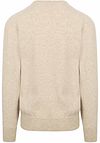 William Lockie V-Neck Lambswool Linen Beige Product / Achterkant